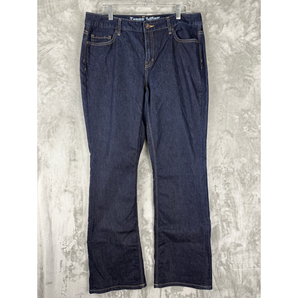 Tommy Hilfiger Boyfriend Jeans Dark Wash Denim Women's Size 10R